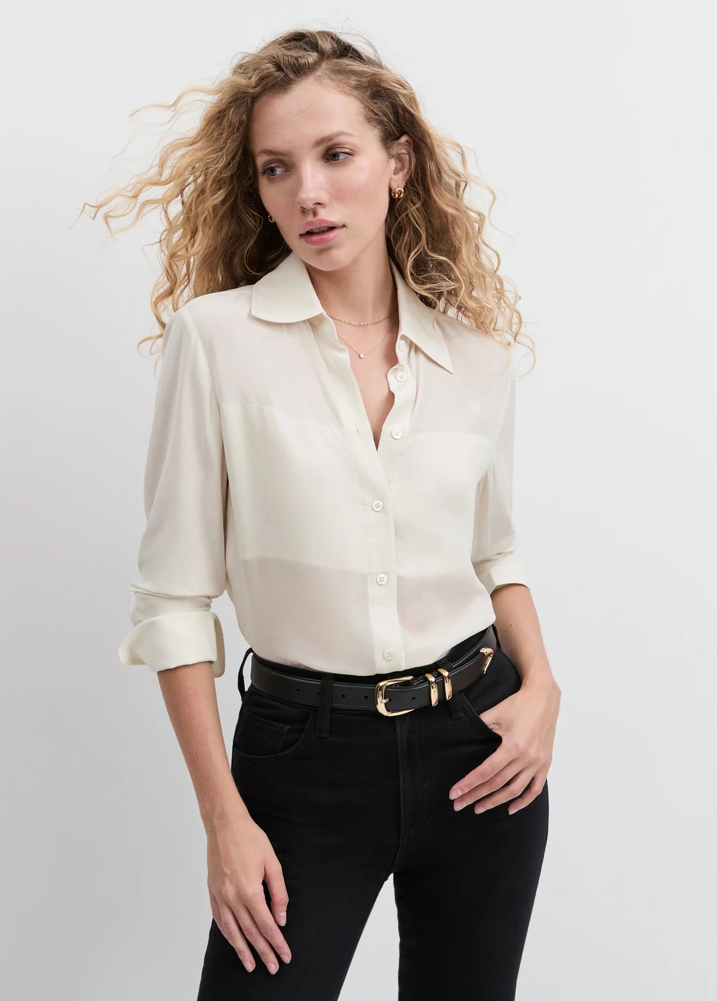 The Sheer Sophistication Top- Ivory