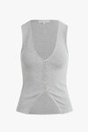 The Good Luck Top- Melange Grey