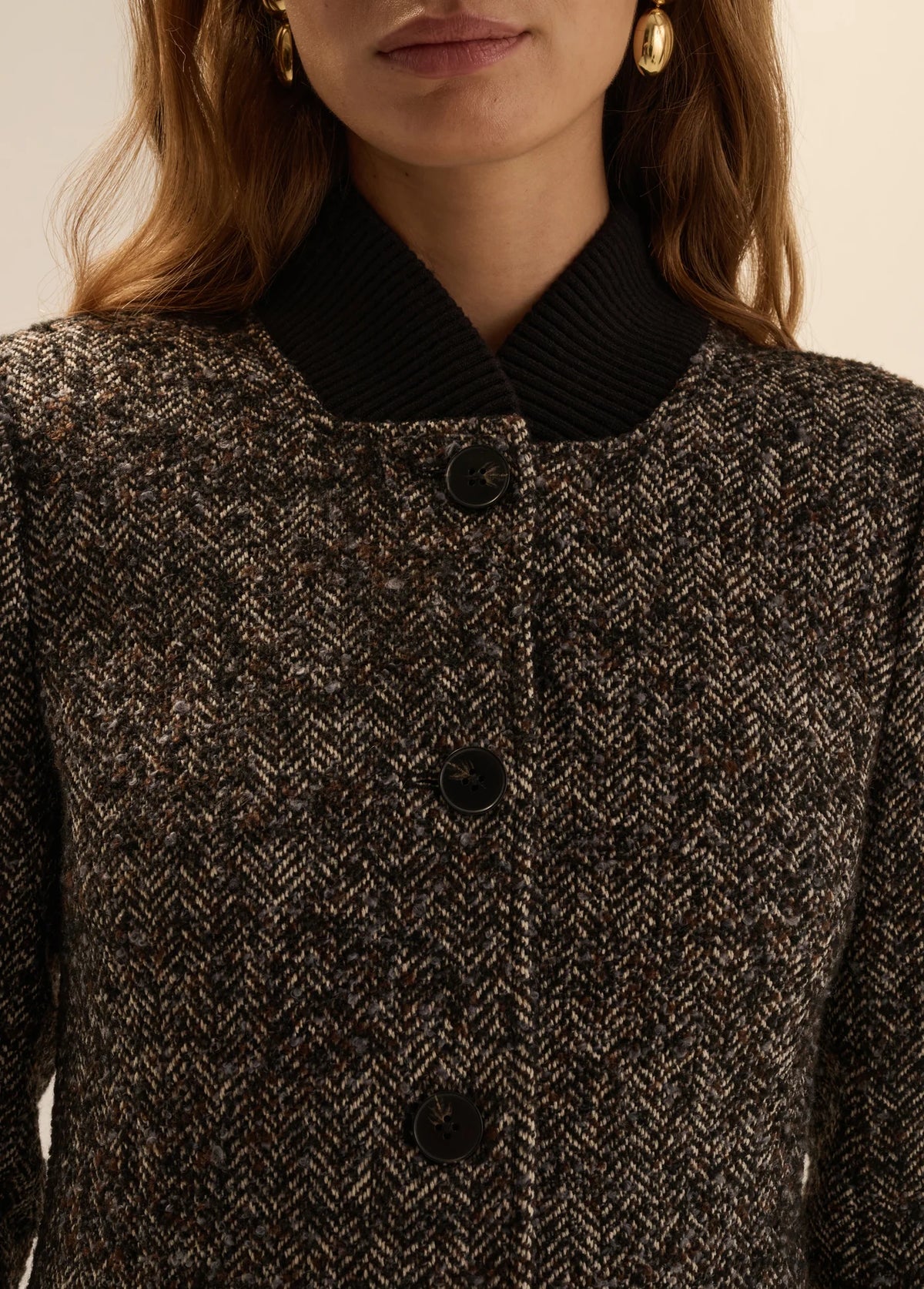 The Varsity Blazer in Speckled Herringbone