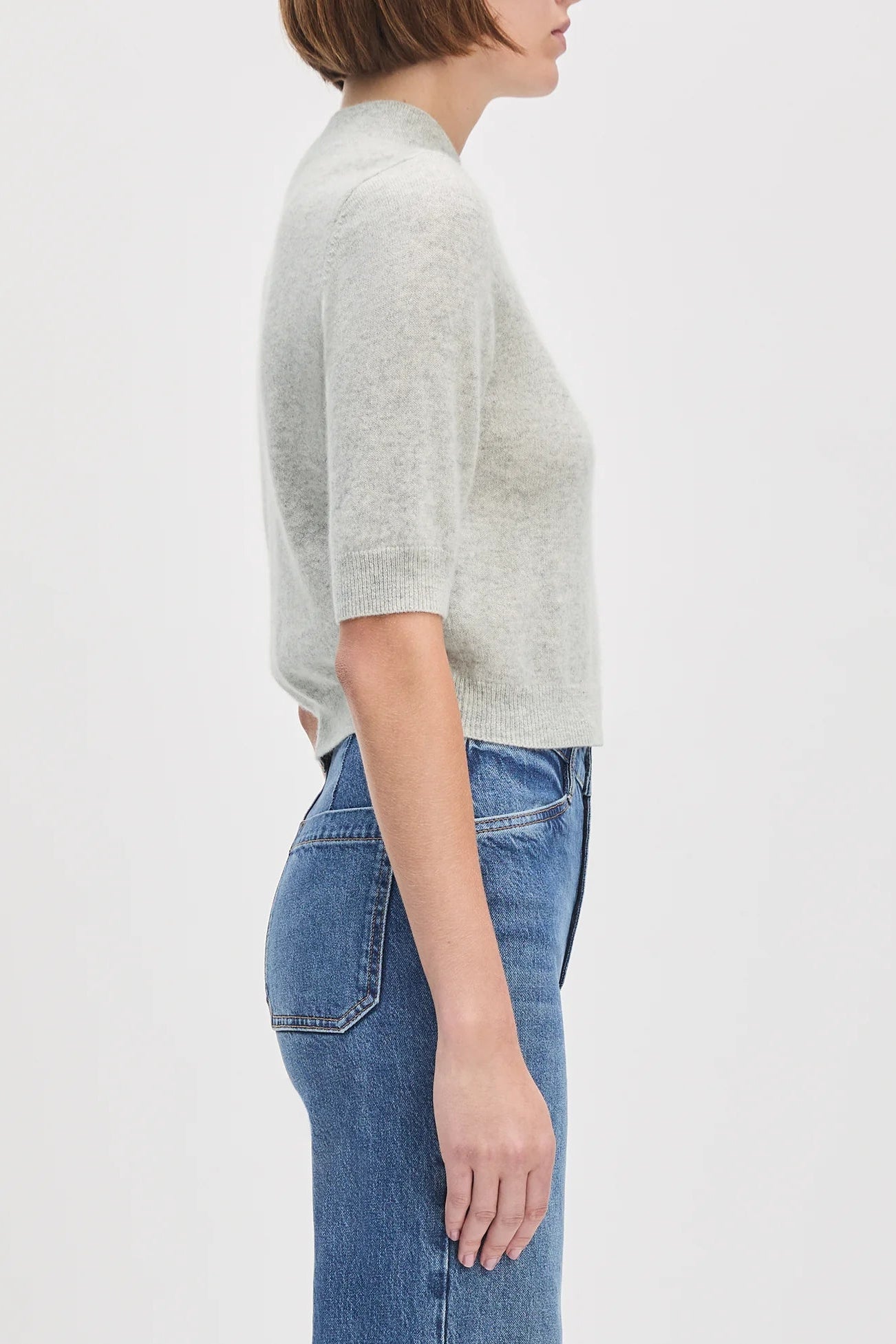 The Bonnie Top- Light Heather Grey