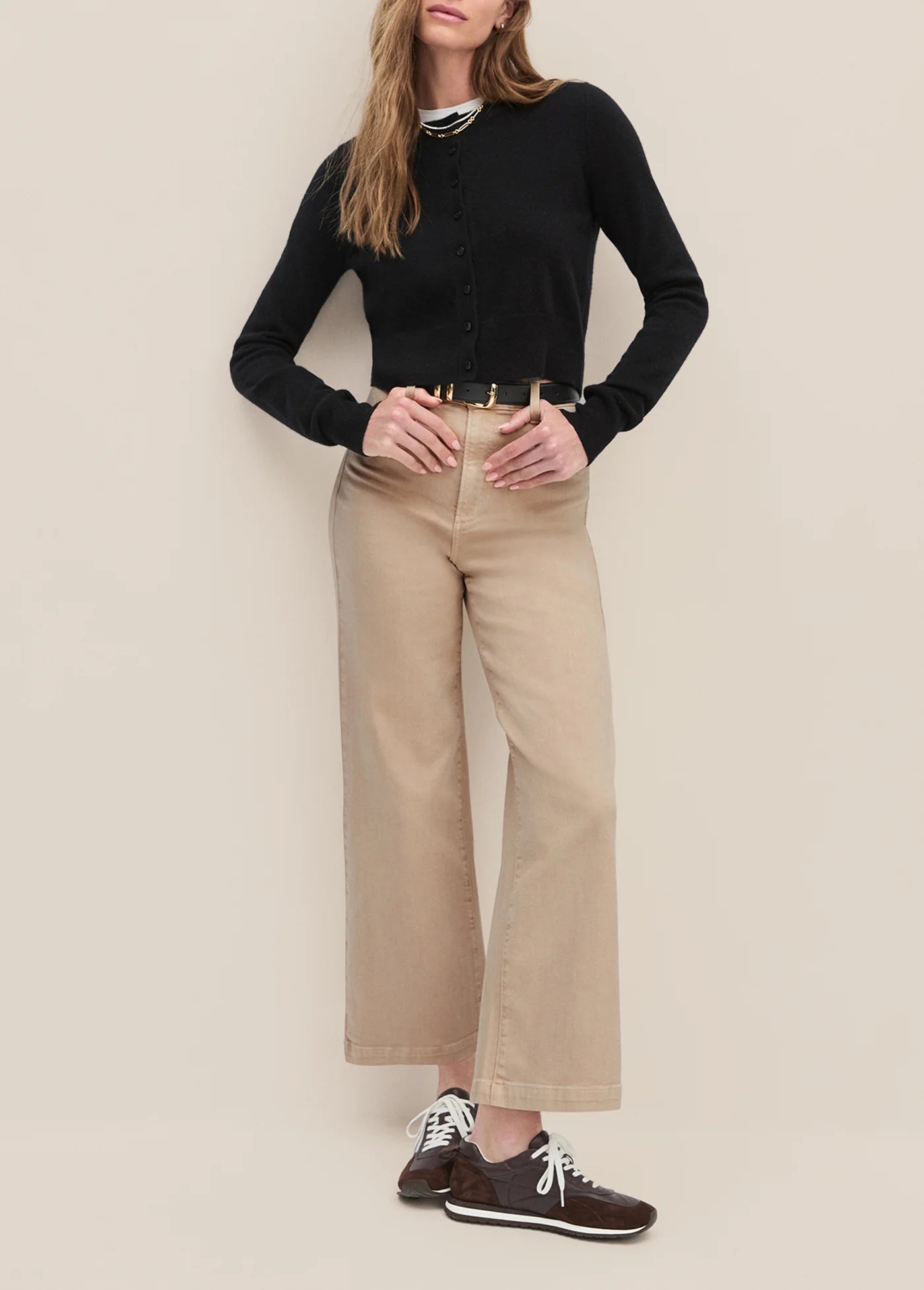 The Cropped Rebcca Cardigan- Black