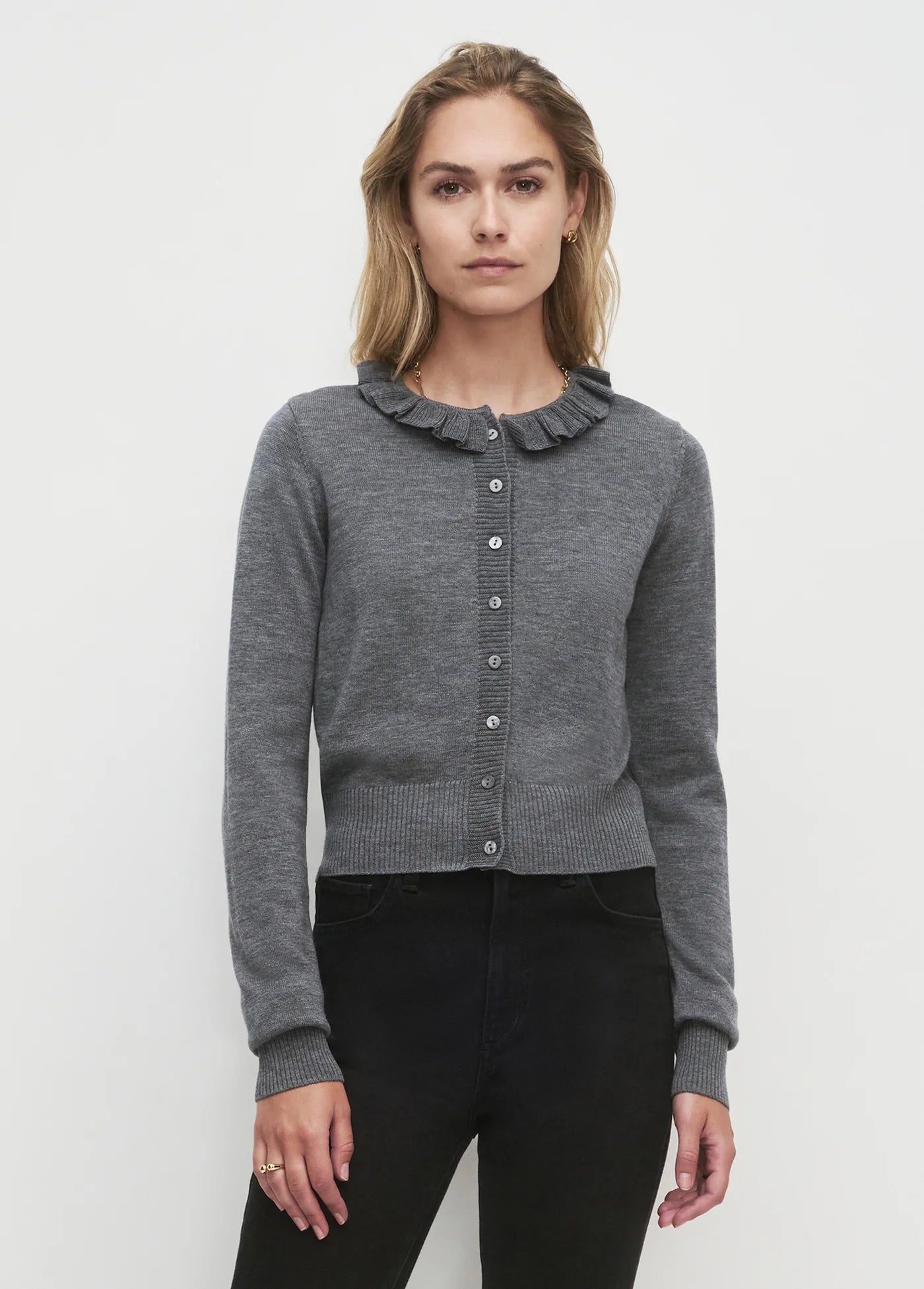 The Meet The Parents Cardigan- Heather Grey