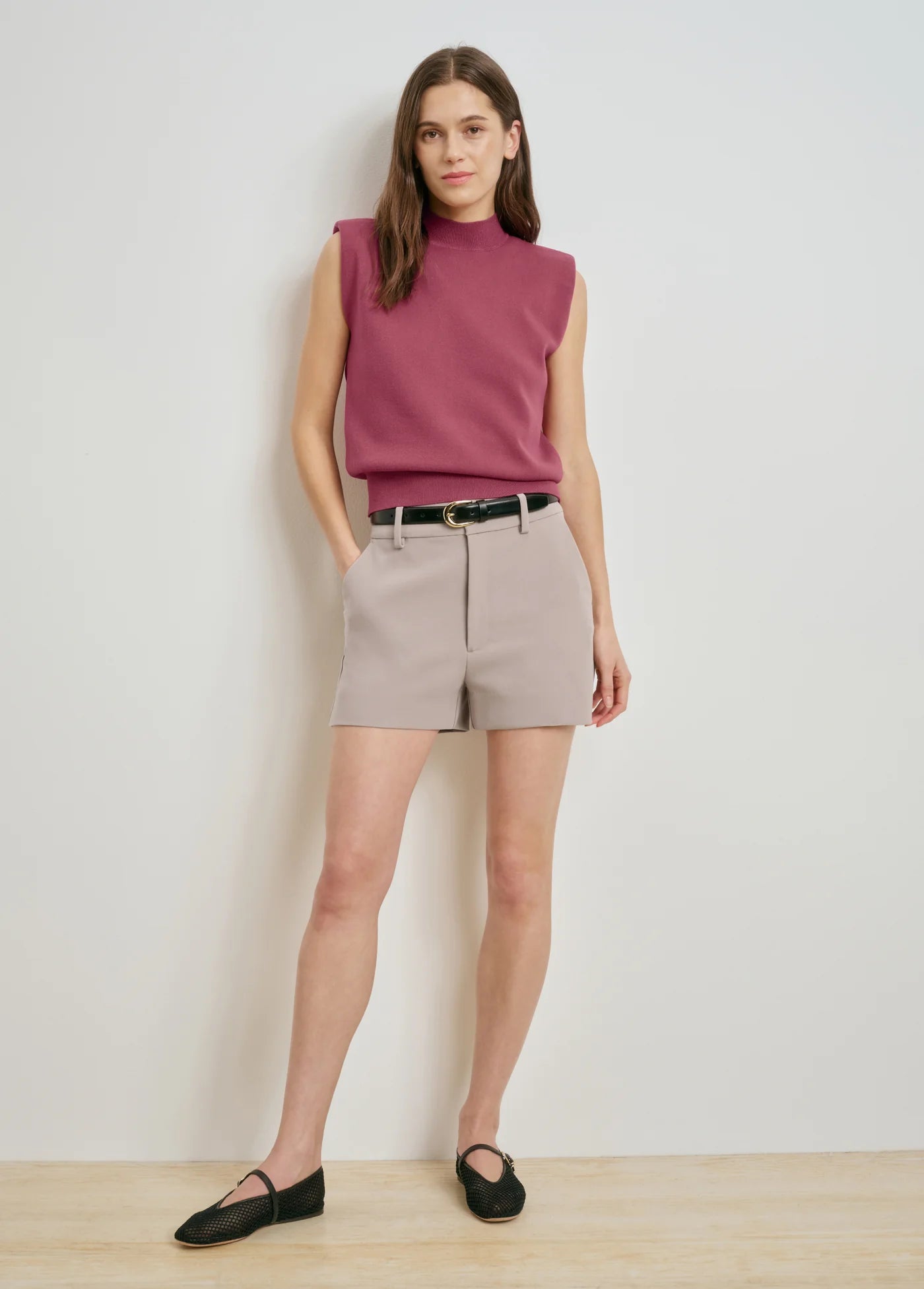 The Favorite Mini Short- Soft Taupe