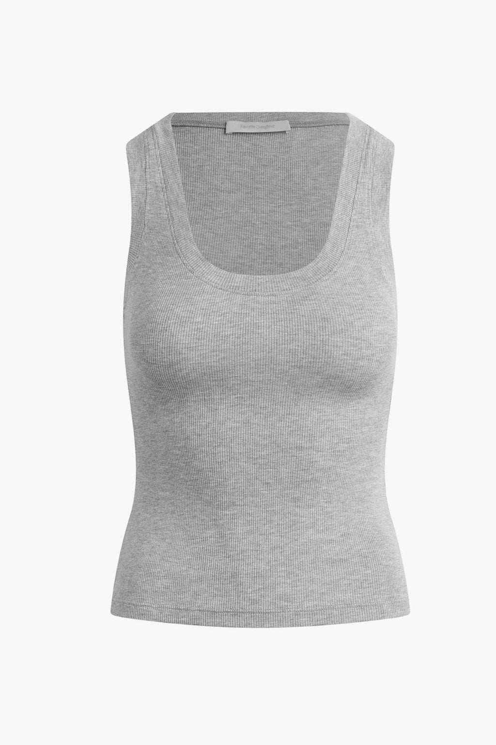 The Cutting It Close Tank- Heather Grey