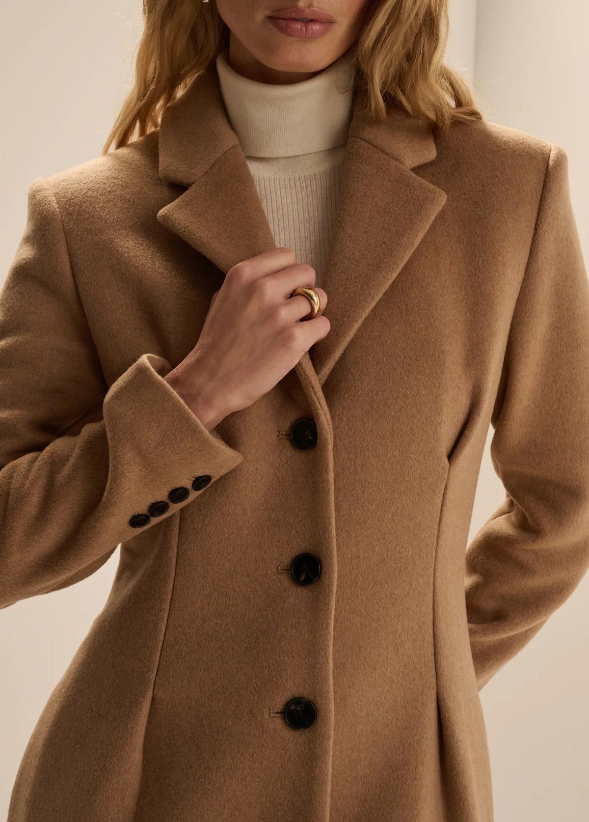 The Petite Metropolitan Coat in Camel