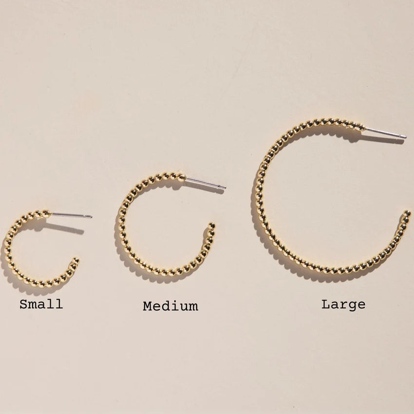 Gold Chloe Hoops—M