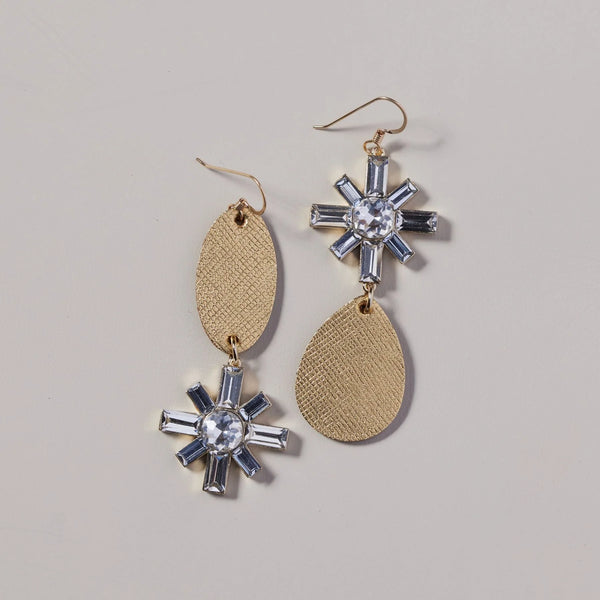 Gold Leaf Zoe Earrings