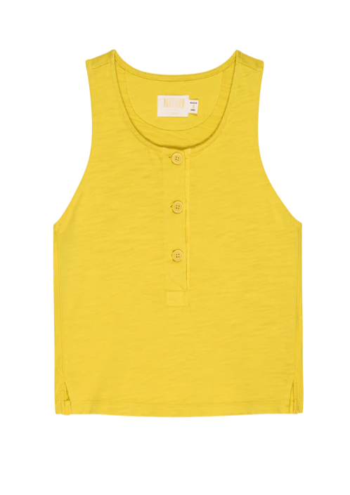 Bree Tank With Contrast Inset- Sulphur Yellow