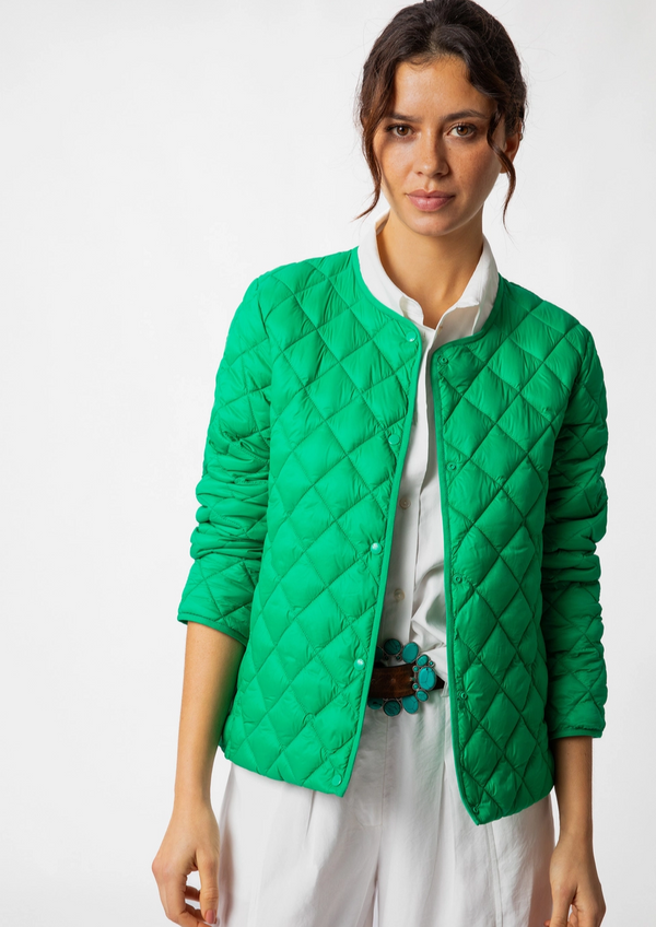 Quilted Lightweight Jacket- Green