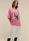 Fleetwood Mac Rumors One Size Tee- Pink Taffy