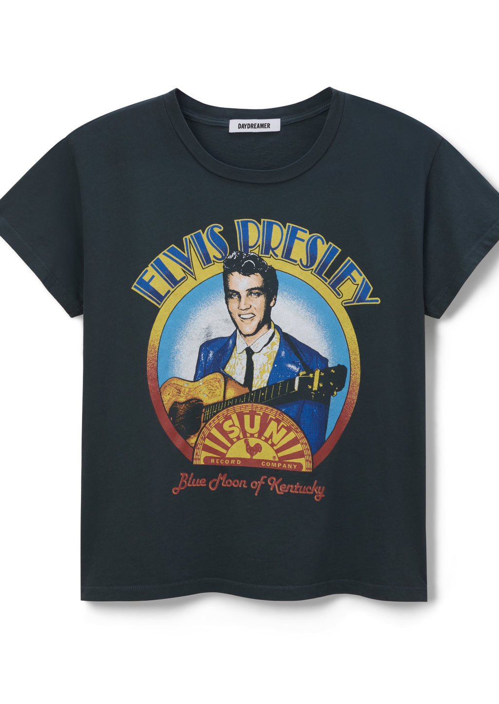 Sun Records x Elvis Blue Moon Solo Tee- Vintage Black