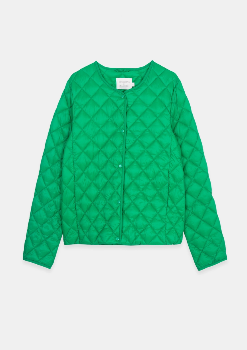 Quilted Lightweight Jacket- Green