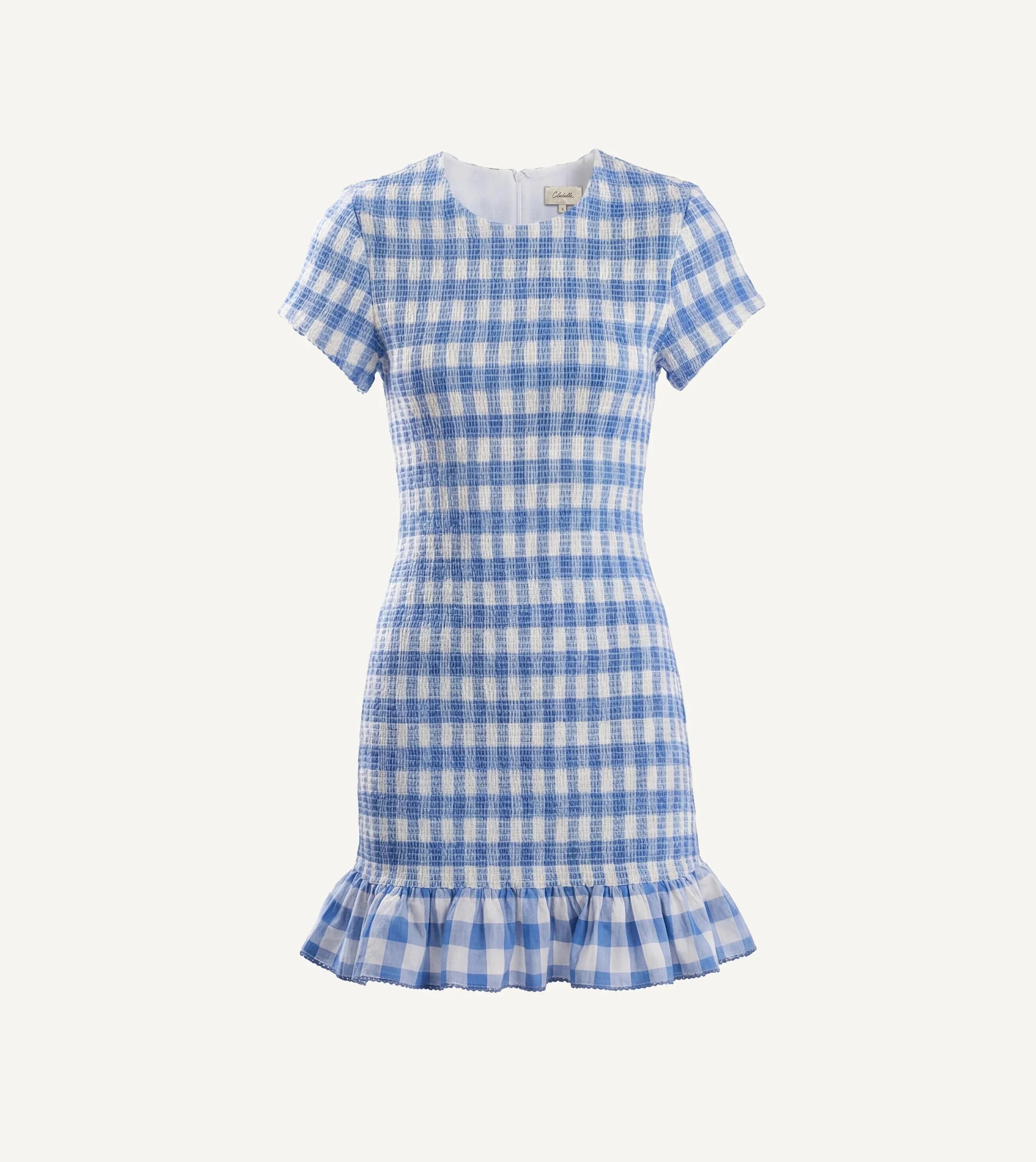 Cleobella June Mini Dress | Blue/Plaid | Size M