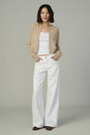 The Lou Lou Low Rise Wide Leg- White