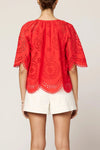 Lulu Blouse- Poppy Red