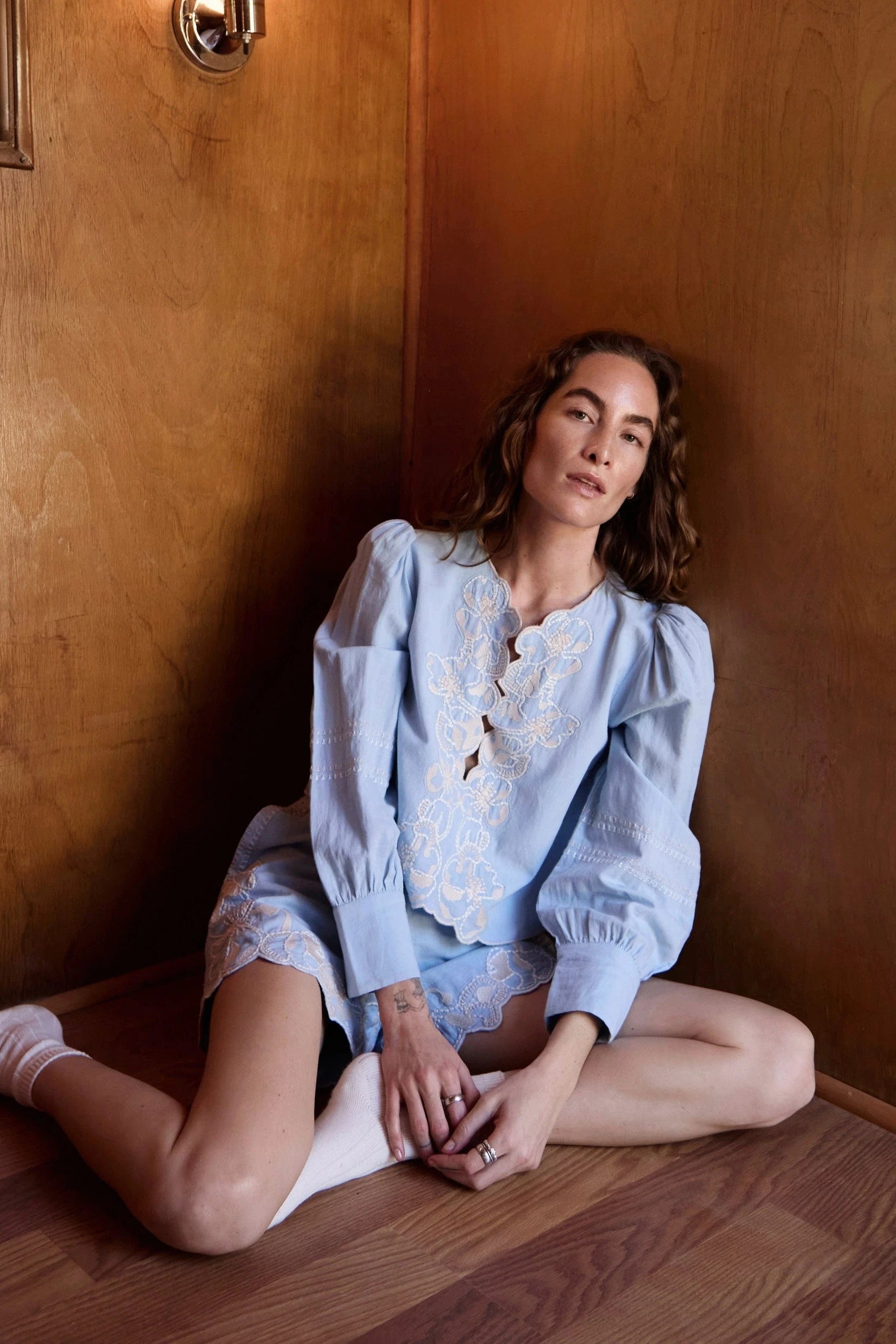 Manon Blouse- Glacier Lake