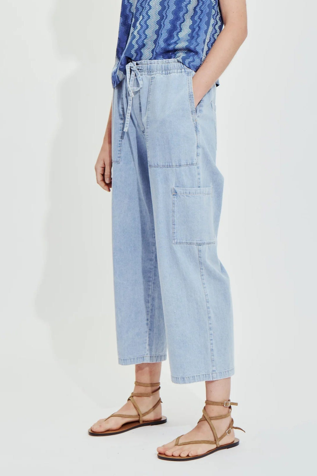 Griffith Chambray Cargo Pant