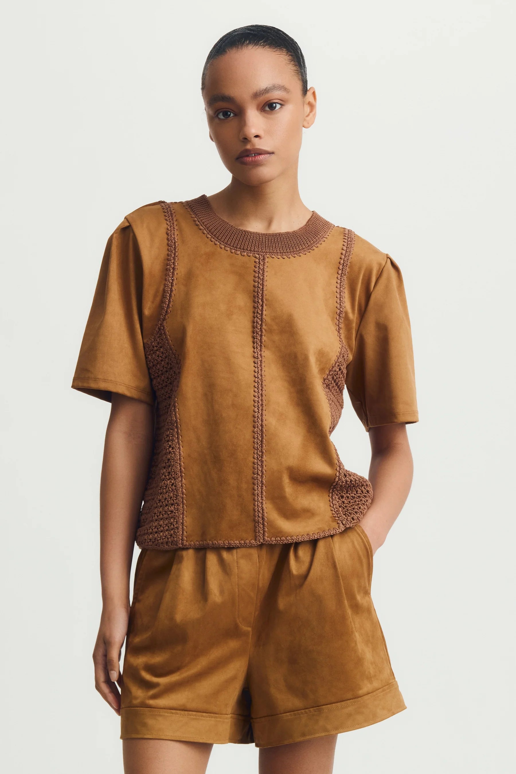 Inti Top- Amber Suede