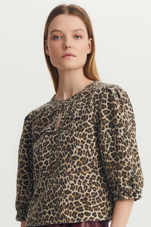 Marygold Top- Animal Print