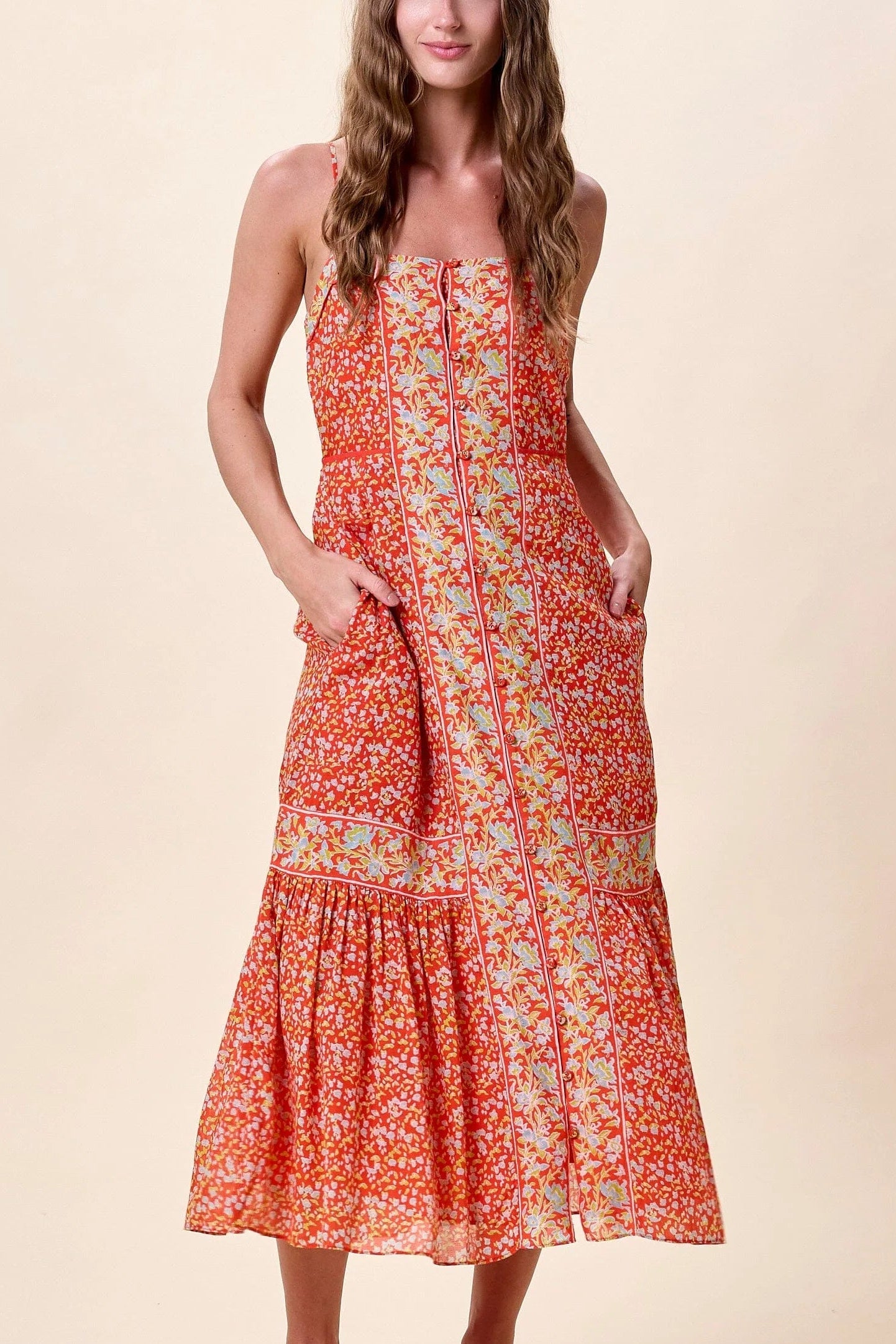 Miralani Midi Dress- Solara Print