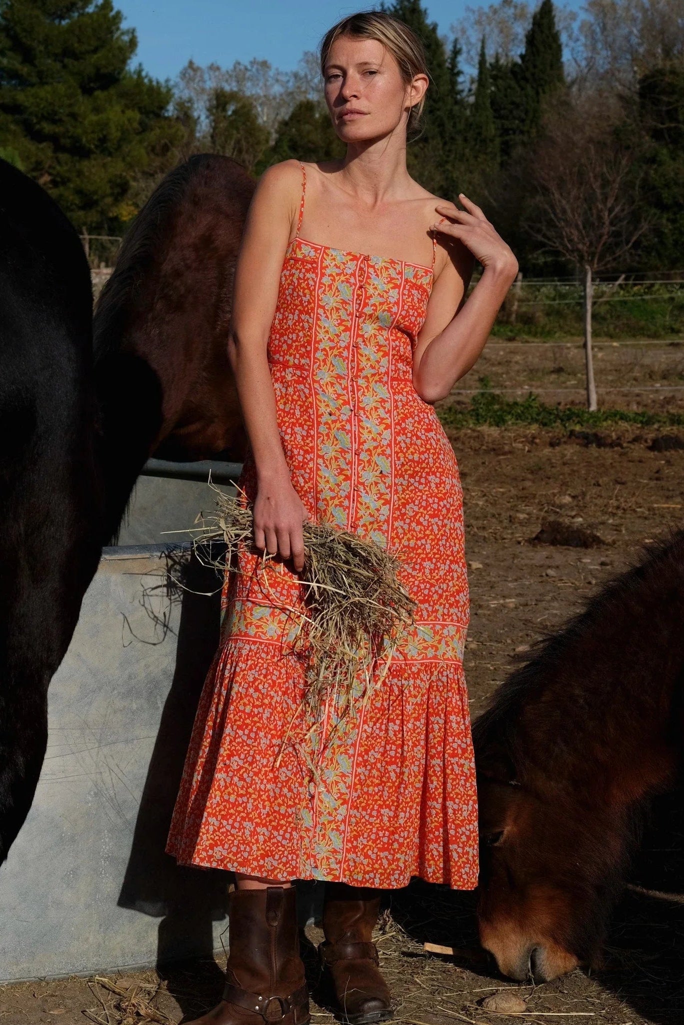 Miralani Midi Dress- Solara Print