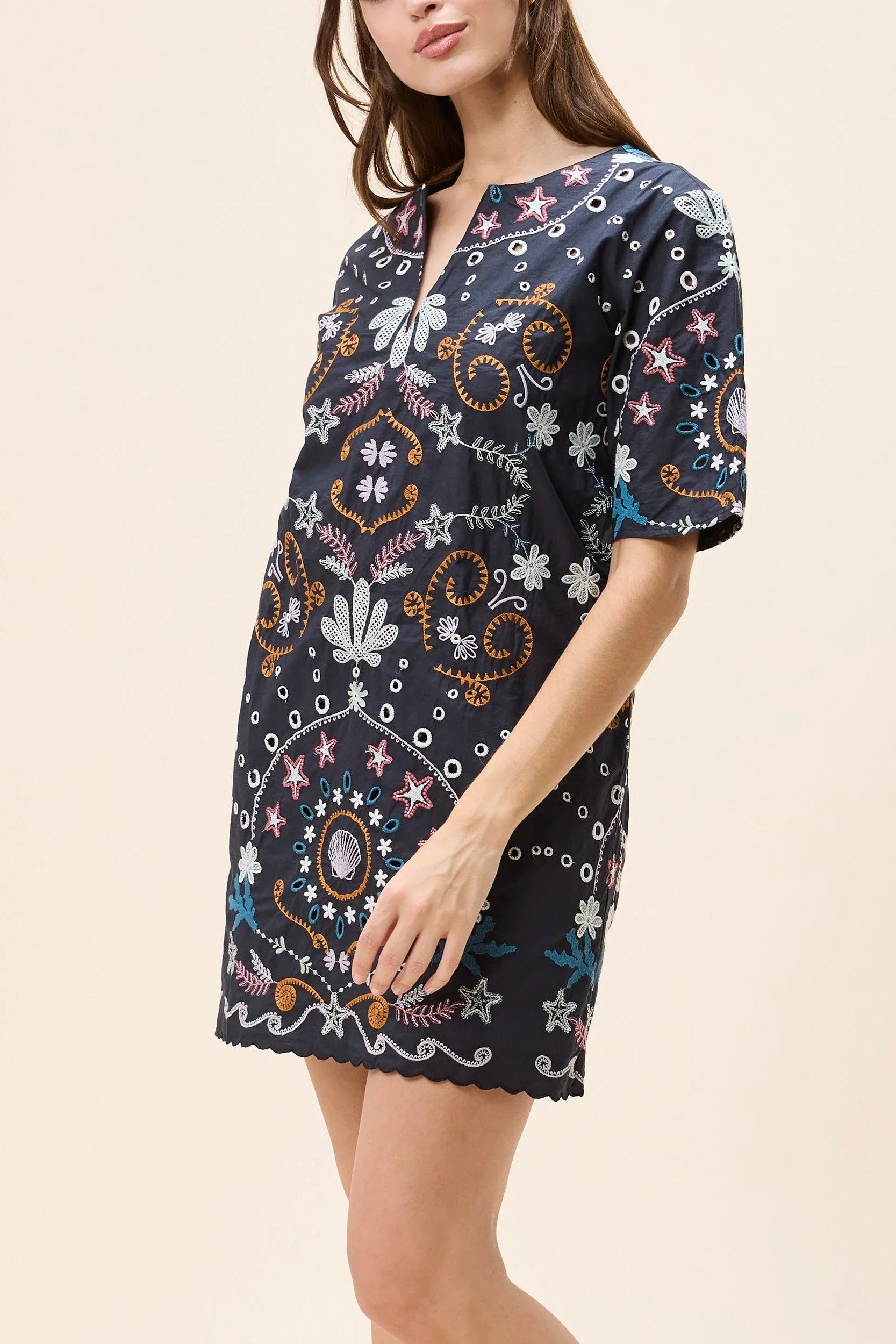 Mische Mini Dress- Black