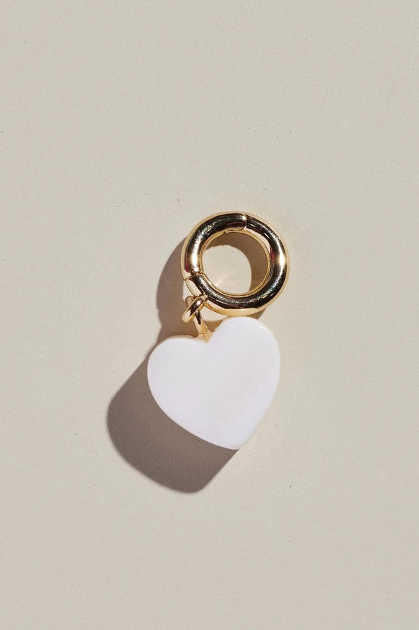 Mother of Pearl Heart Charm