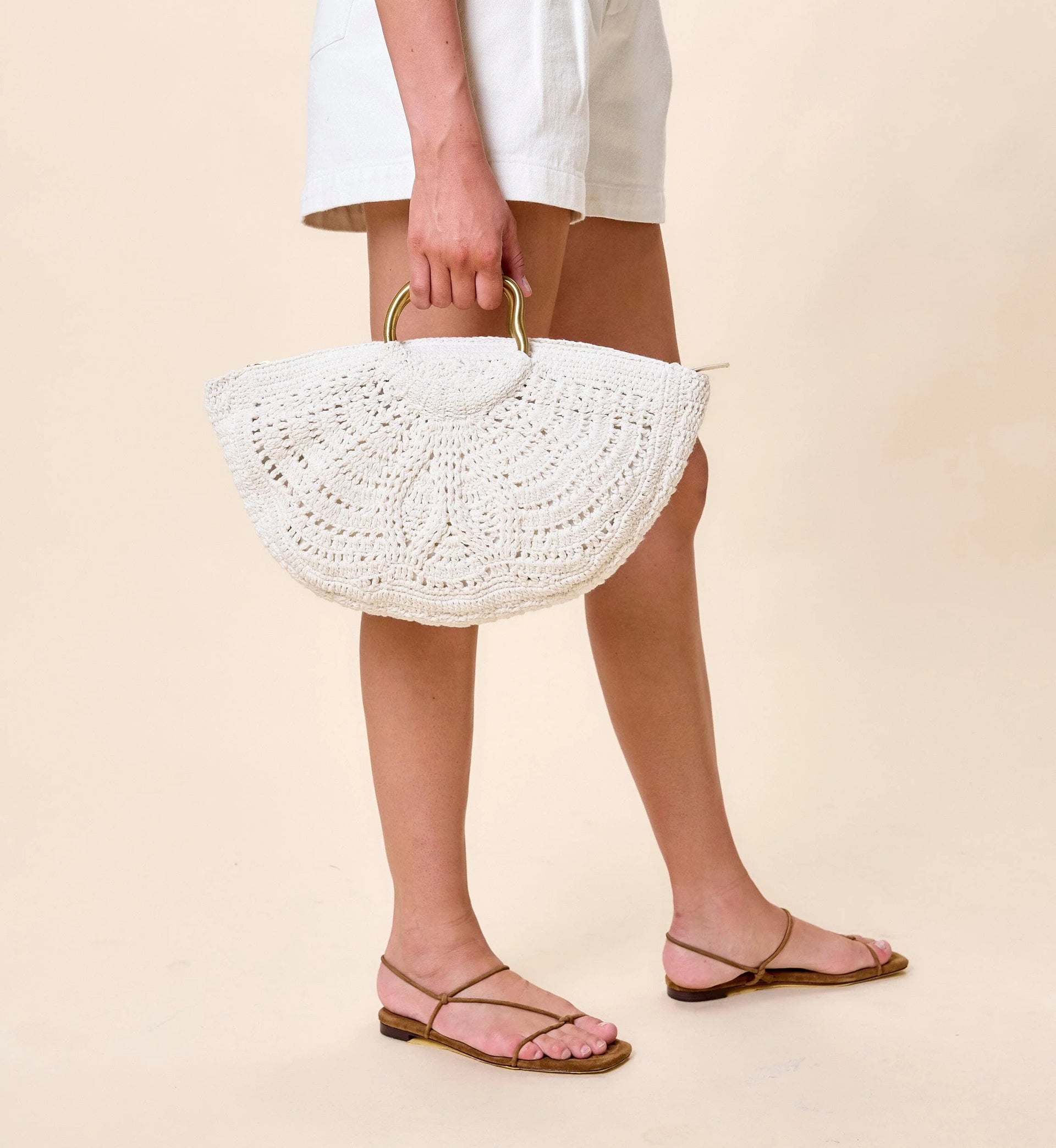 Ora Crochet Bag- Ivory