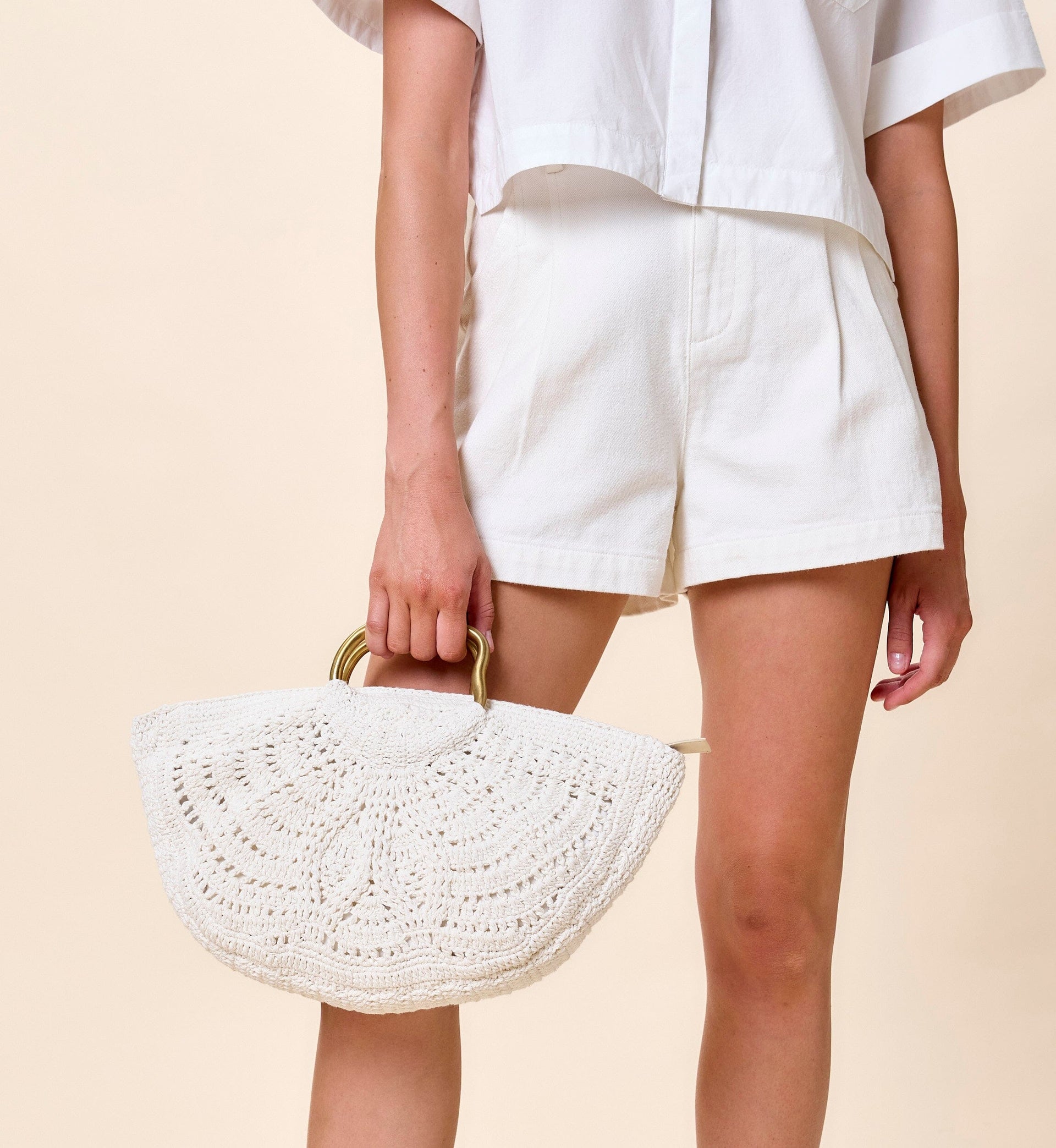 Ora Crochet Bag- Ivory