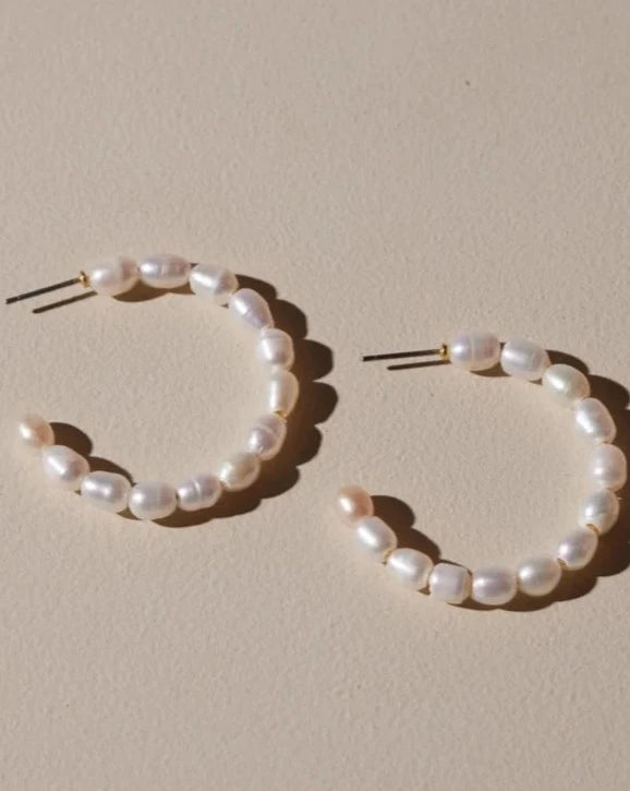 Pearl hoops