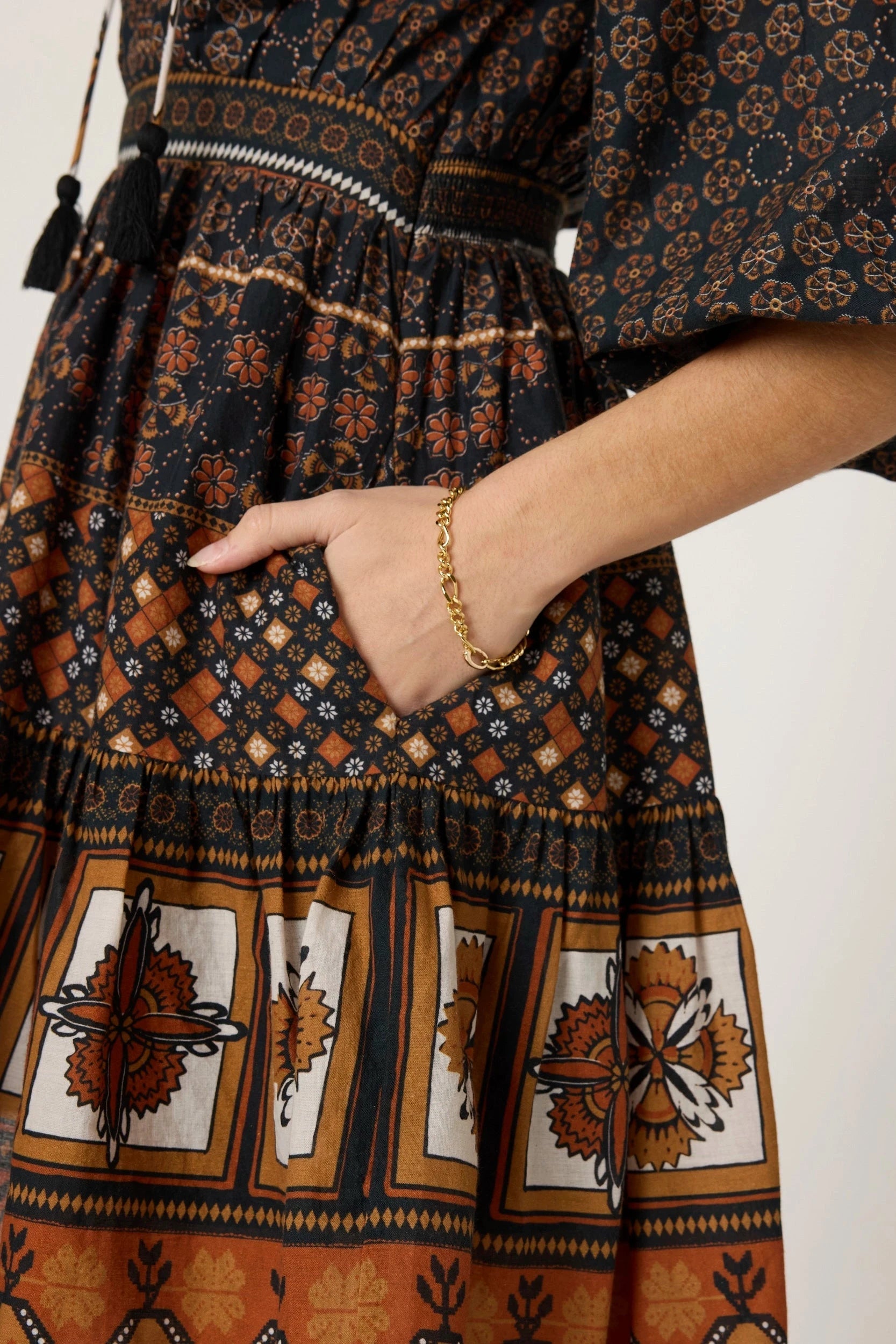 Priyanka Mini Dress- Zocalo Print