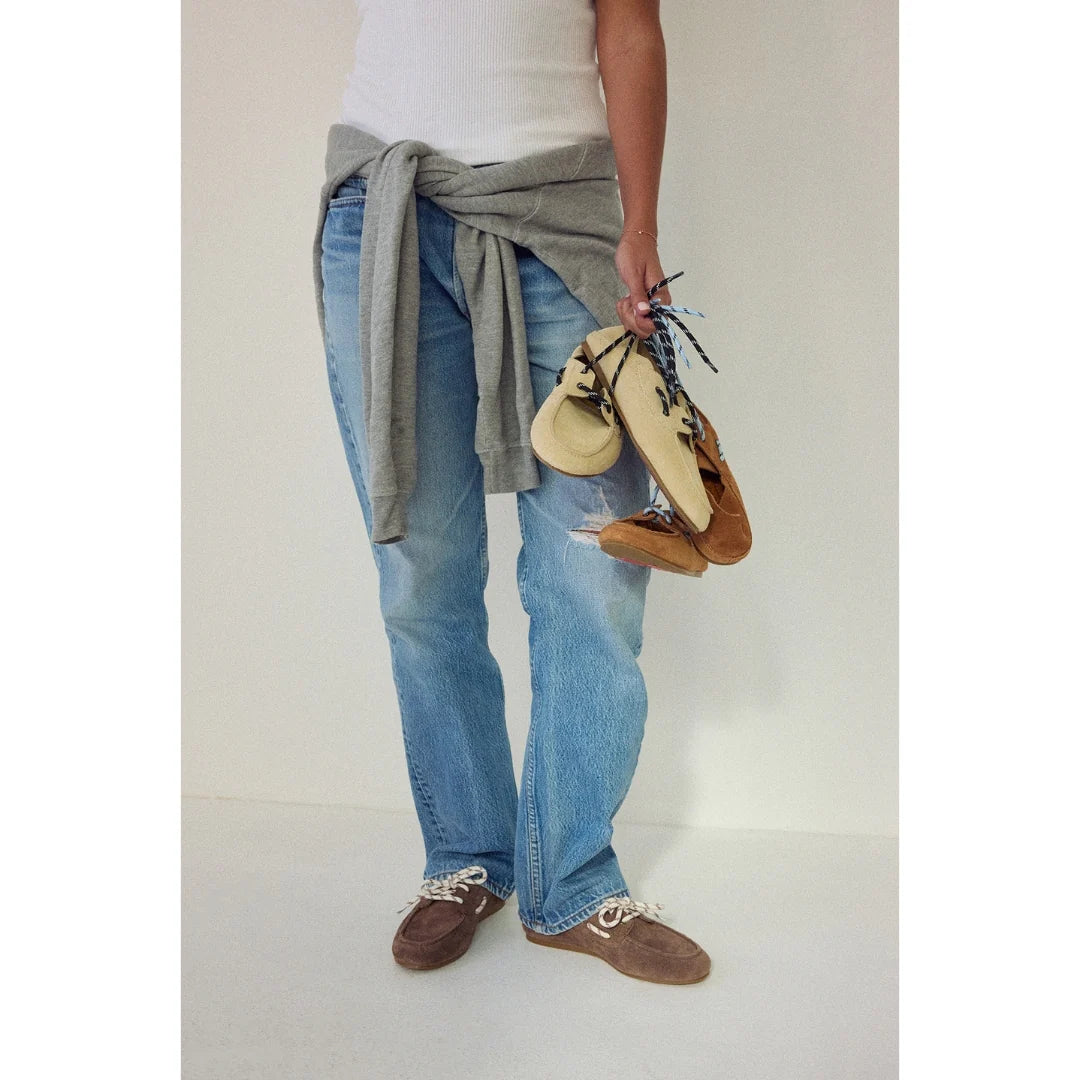 Petra Boat Shoe-Mushroom