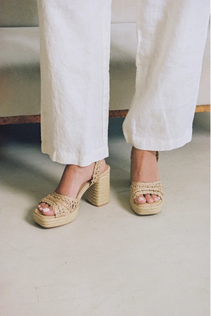 Orion Platform Heel- Natural