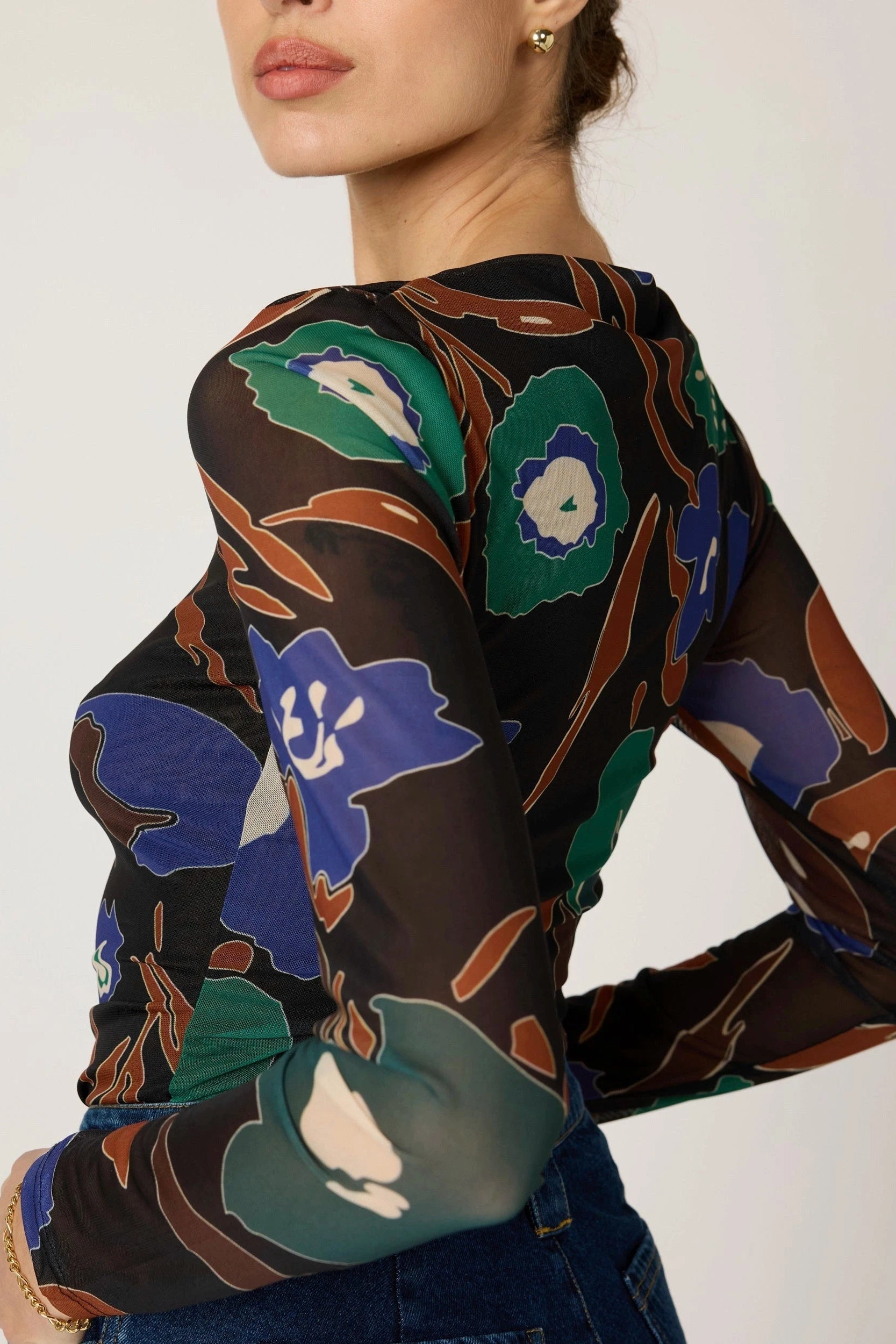 Remy Top- Mariposa Print