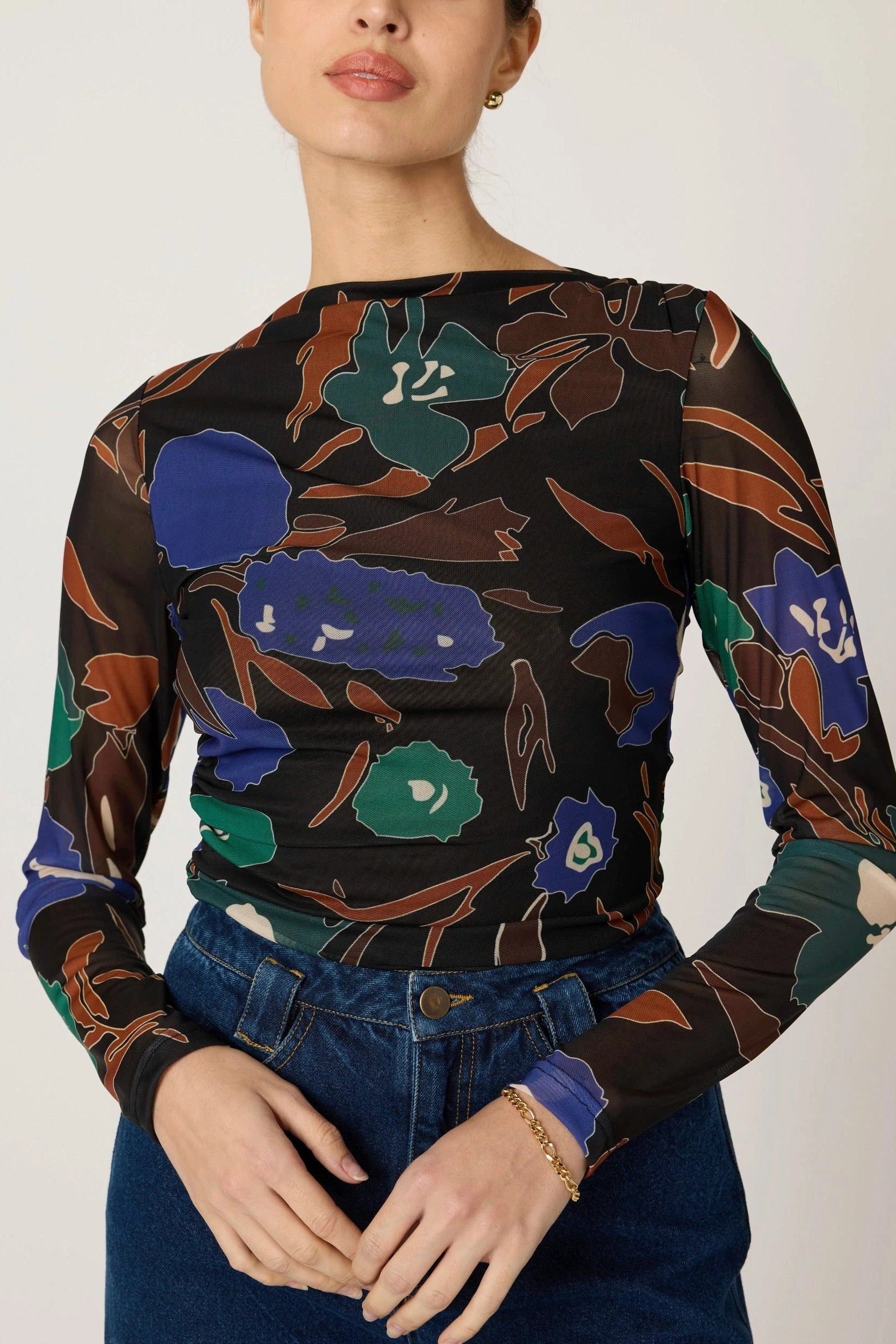 Remy Top- Mariposa Print