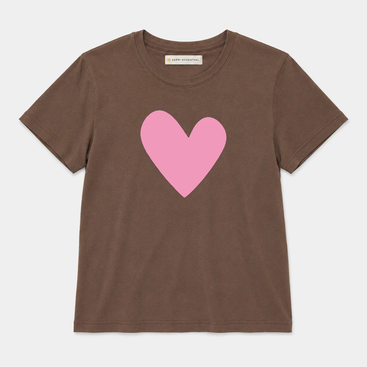 Suke Imperfect Heart Tee- Caramel Earth/Palm Pink