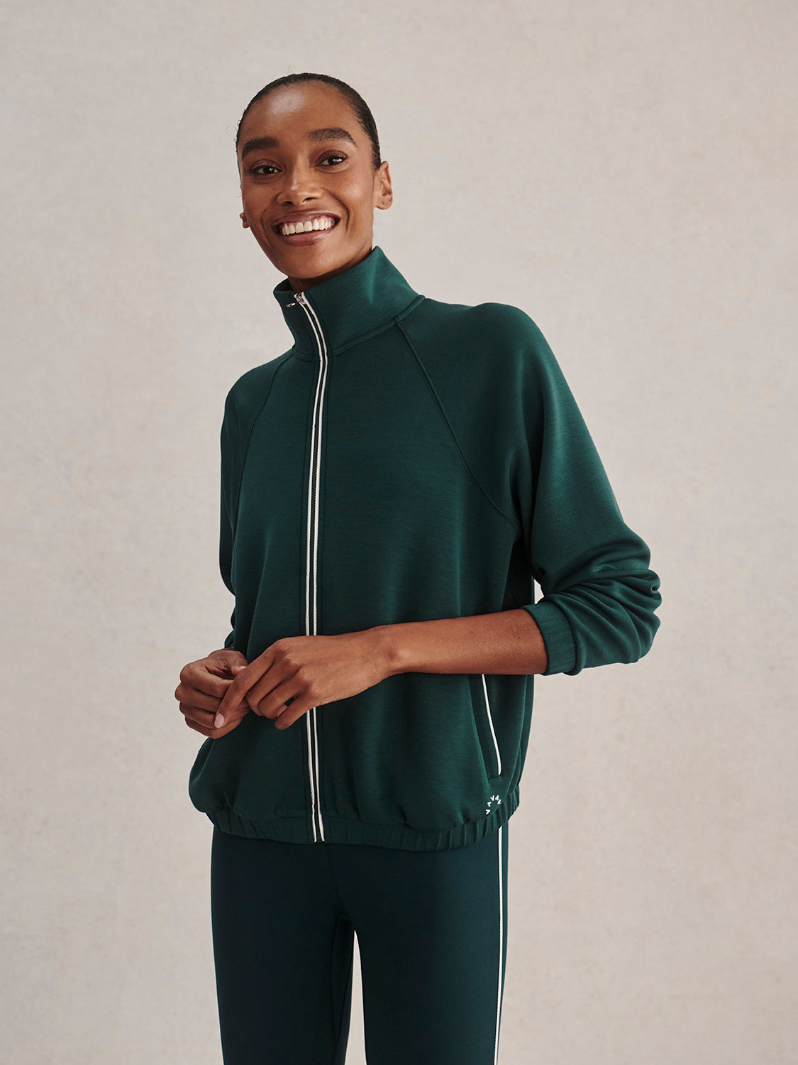 Magna Zip Through Sweatshirt- Ponderosa Pine
