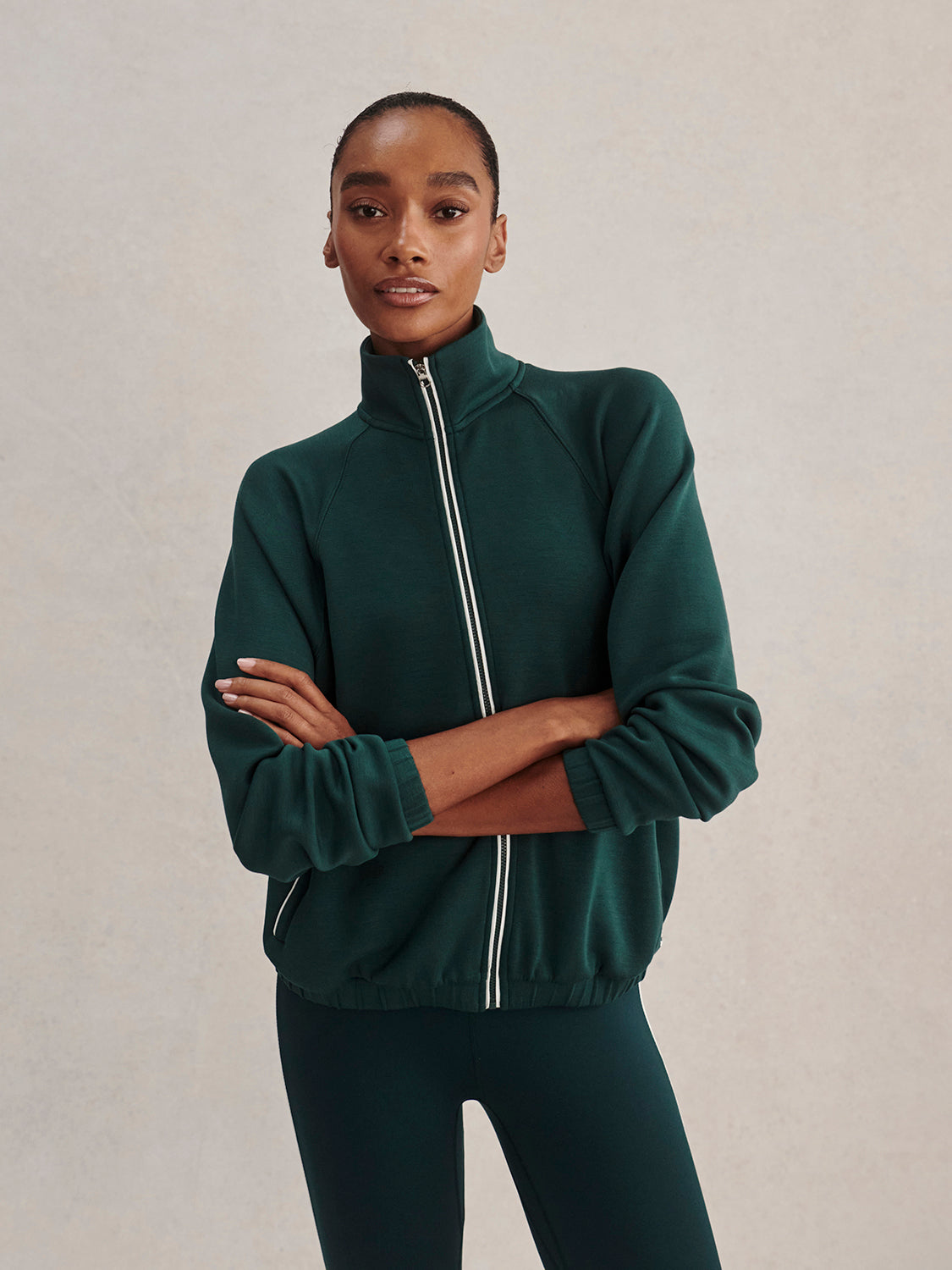 Magna Zip Through Sweatshirt- Ponderosa Pine