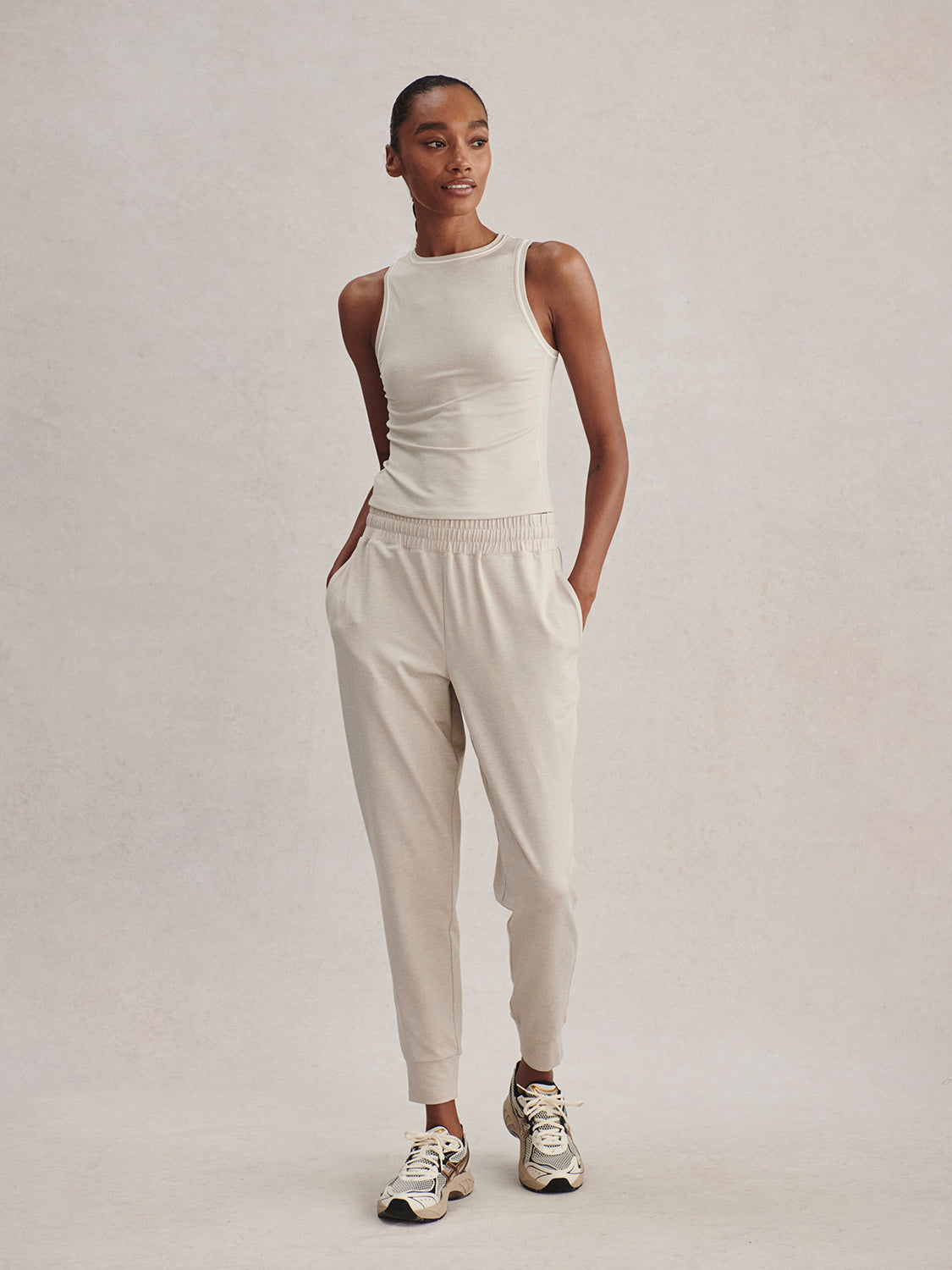Badgley Active Jogger- Pebble Marl