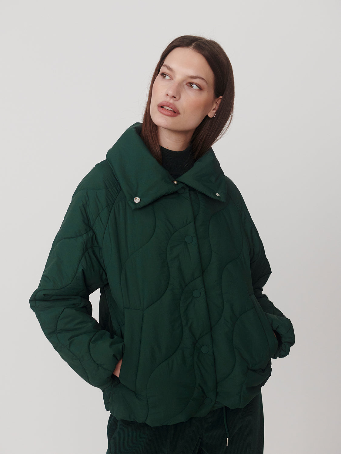 Fabia Quilted Jacket- Ponderosa Pine