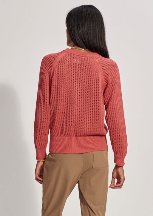 Clay Knit Sweater- Mineral Red