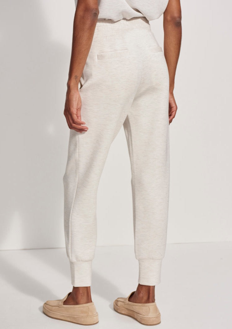 The Slim Cuff Pant 25"- Ivory Marl