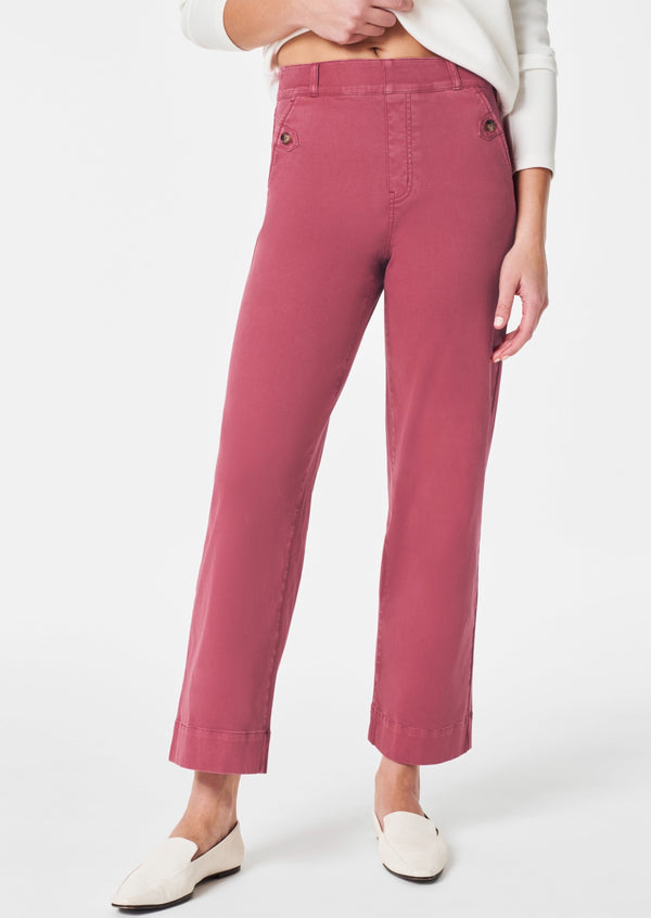 Stretch Cropped Pant- Wild Rose