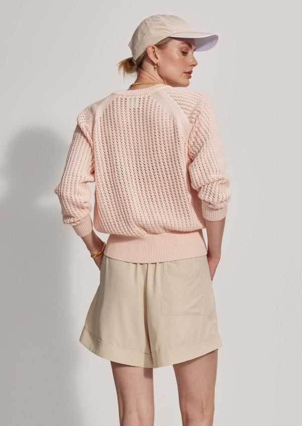 Clay Knit Sweater- Silver Peony