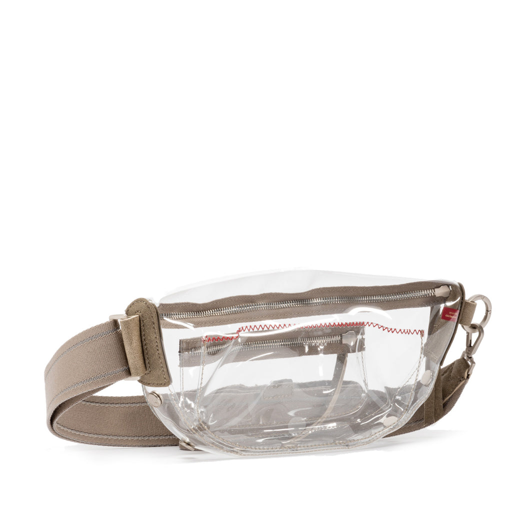 Charles Crossbody Clear- Pewter/Brushed Silver