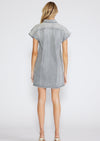 Pricilla Shirt Dress- Moonstone Grey