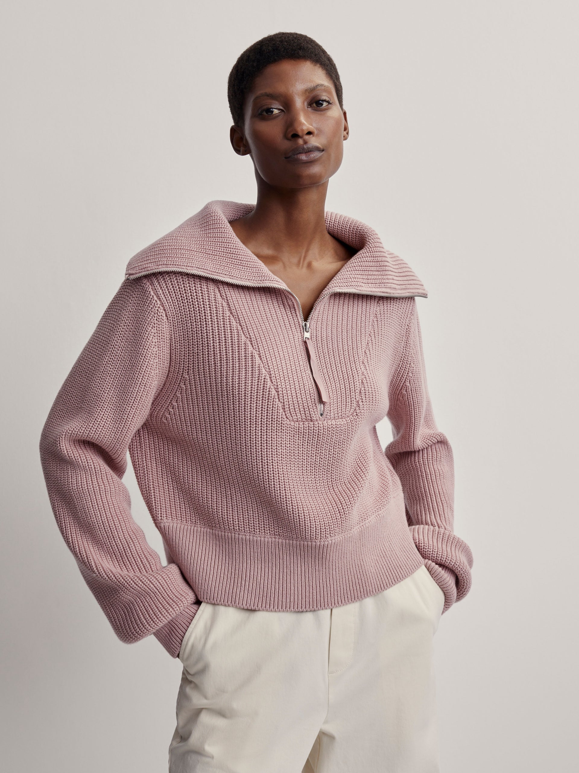 Mentone Knit- Pale Mauve