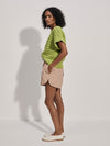 Fillmore Knit Short Sleeve Sweater- Limeade