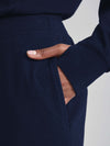 Brushed Rib Slim Cuff Pant 25- Dark Sapphire