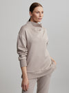 Varley Modena Longline Sweatshirt- Taupe Marl